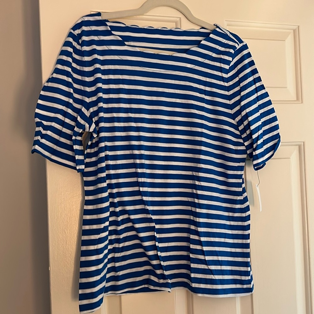 NWT Talbots short sleeve top size large